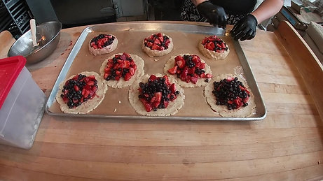 Almond Fruit Galette Process