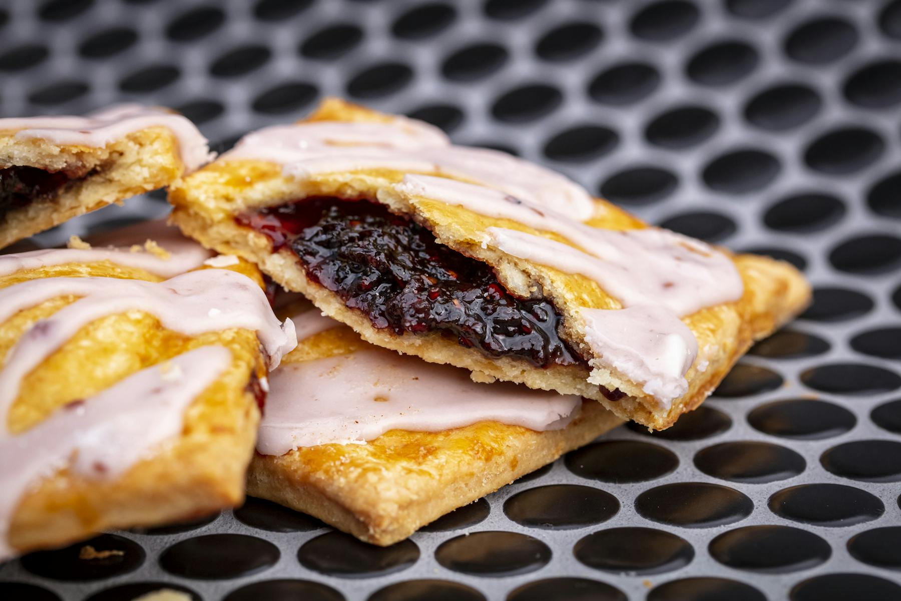 a close up of a sandwich on a plate